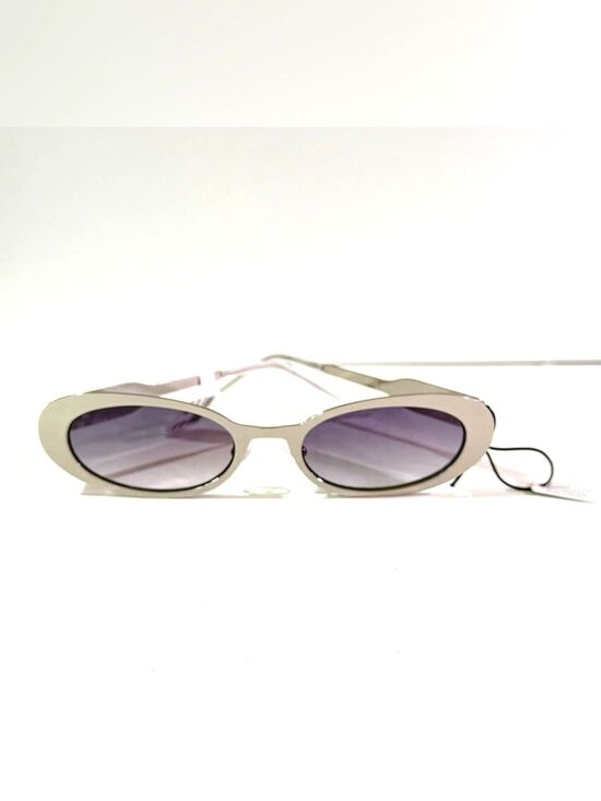 Anthropology Elite Eyewear Slim Metal Oval Sunglasses